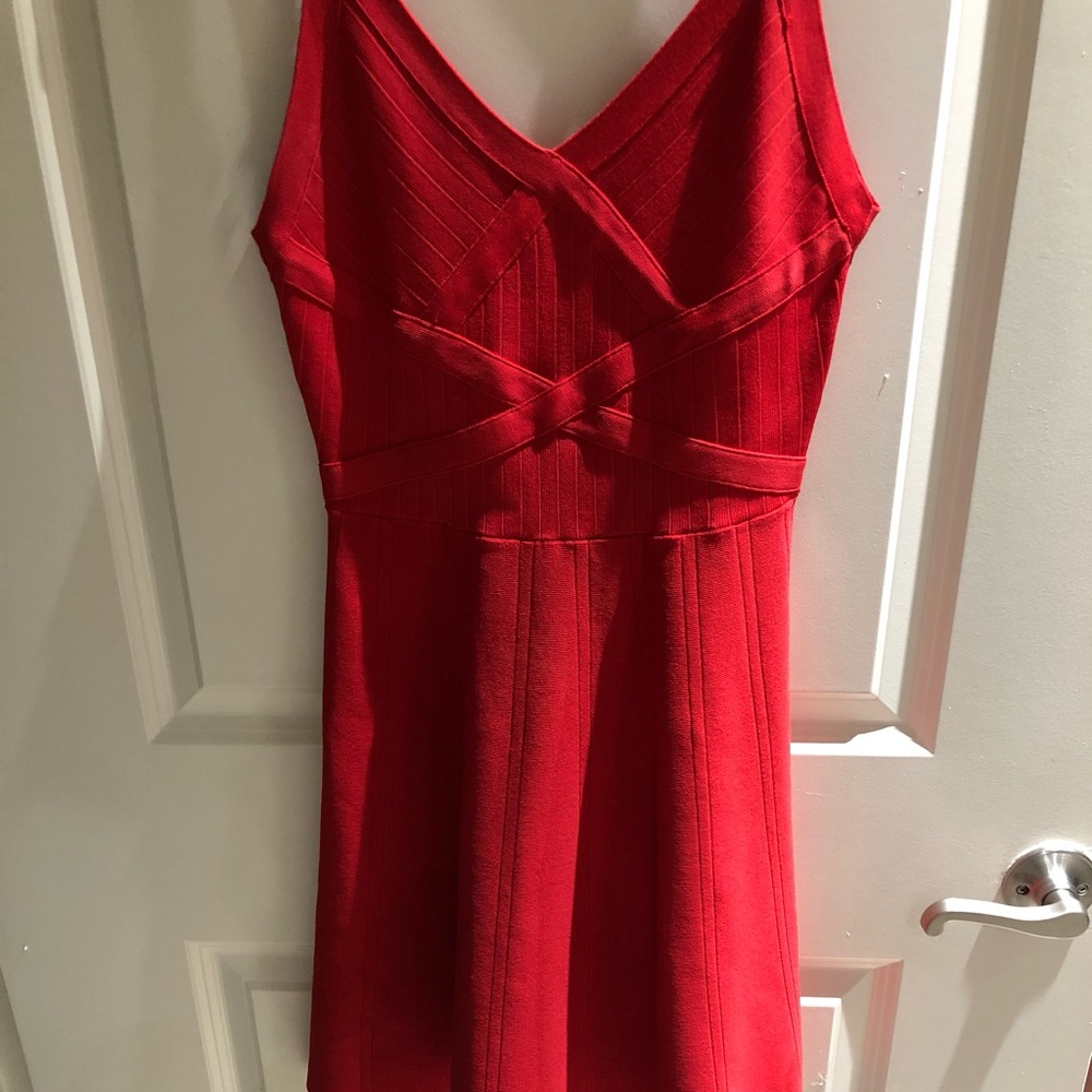Guess Red Body-icon Dress
